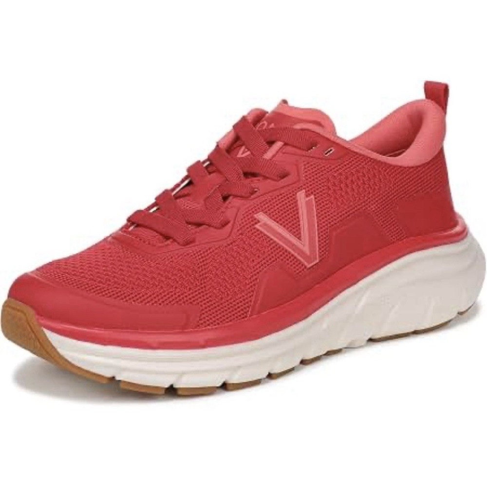 Vionic Walk Max Red Knit Mesh Support Sneakers Size 11 New